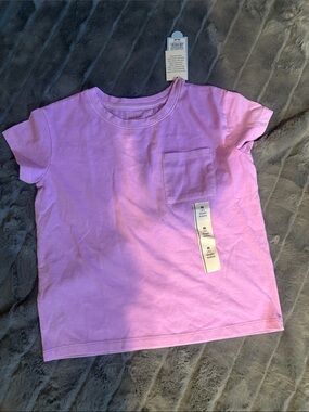Cat & Jack Pink Short Sleeve Pocket Tee